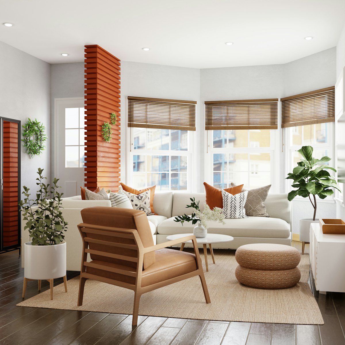 Warm ambient lamp lighting creating a cozy home atmosphere
